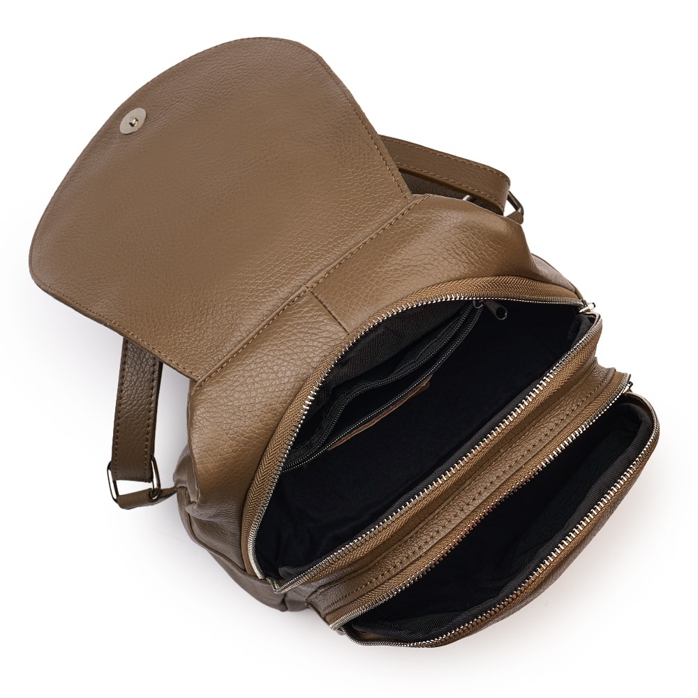 Rucsac din piele naturala Dante bej