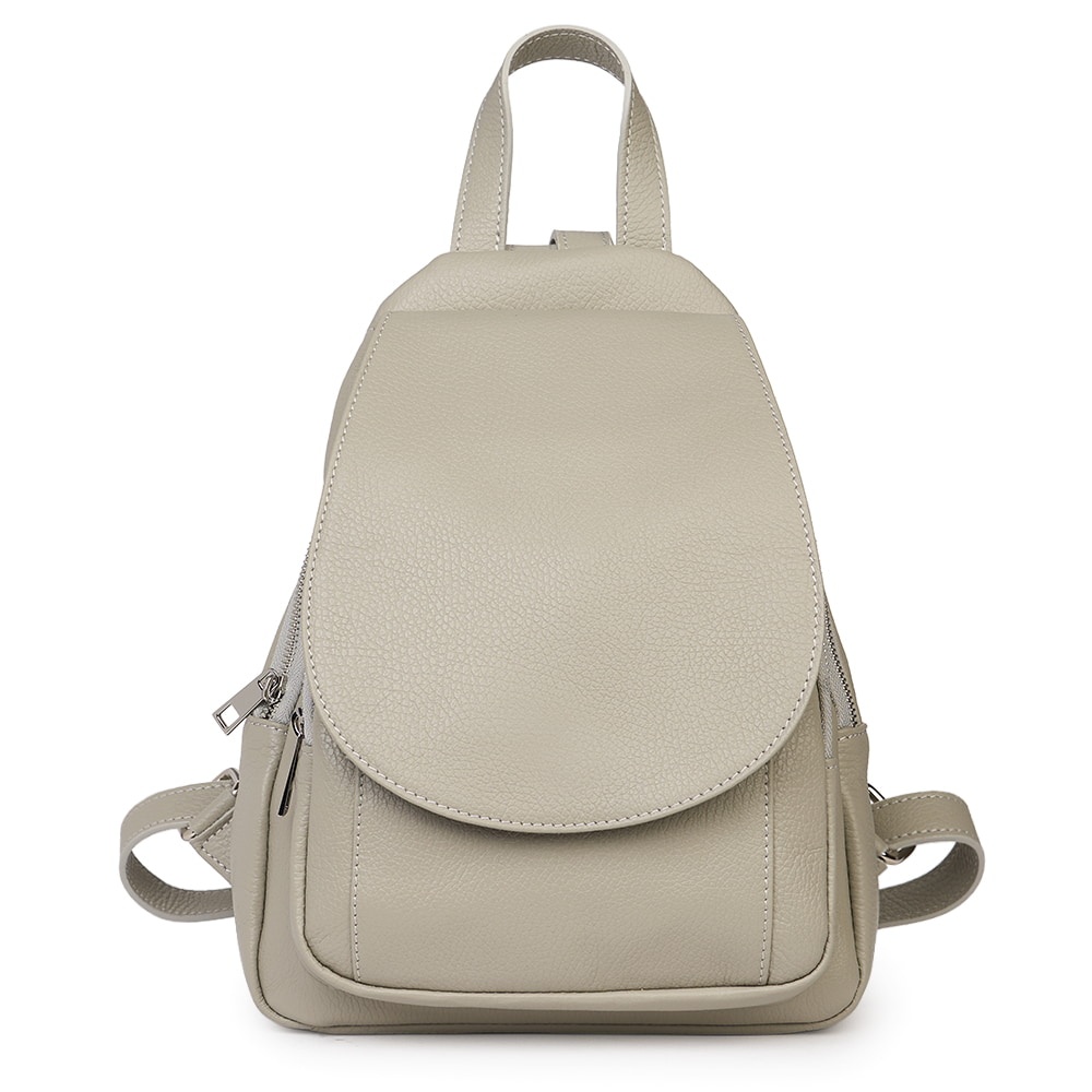 Rucsac din piele naturala Dante gri