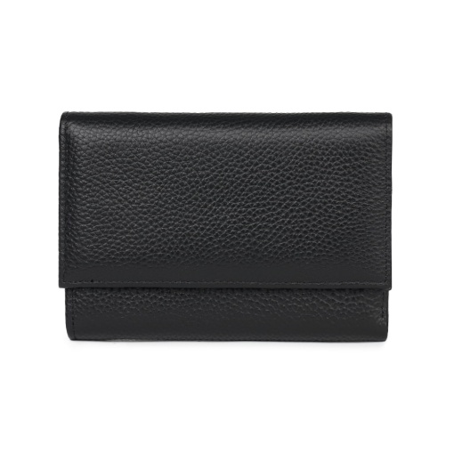 Дамски кожен портфейл Simeon, черен