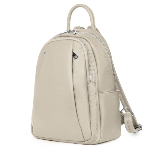 Rucsac din piele naturala Thomas gri - Img 1