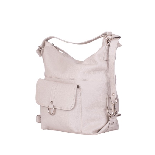 Geanta tip rucsac din piele Monty crem