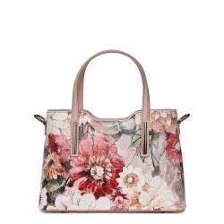 Geanta dama din piele cu model floral Mariella FF1 - Img 2