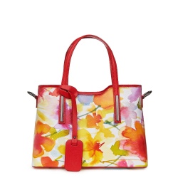 Geanta dama din piele cu model floral Mariella FF3 - Img 4