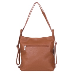 Geanta rucsac 2-in-1 din piele naturala Alesandra maro - Img 2