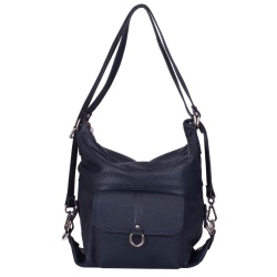 Geanta tip rucsac din piele Monty bleumarin - Img 4