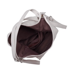 Geanta tip rucsac din piele Monty gri - Img 3
