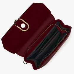 Poseta din piele naturala Ruby grena - Img 3
