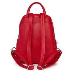 Rucsac dama din piele Jonathan rosu - Img 3