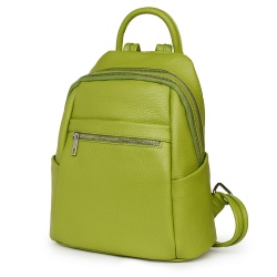 Rucsac dama din piele Jonathan verde deschis