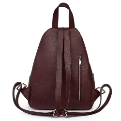 Rucsac din piele naturala Dante grena - Img 3