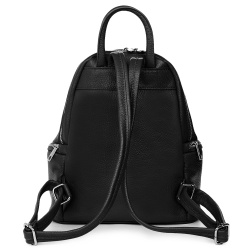 Rucsac din piele naturala Enzo negru - Img 2