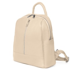 Rucsac din piele naturala Silvio crem - Img 1