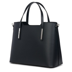 Geanta dama din piele Ligia neagra - Img 1