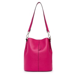 Geanta dama din piele naturala Mimosa fucsia - Img 2