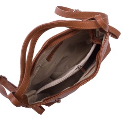 Geanta rucsac 2-in-1 din piele naturala Alesandra maro - Img 3