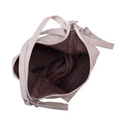 Geanta tip rucsac din piele Monty crem - Img 3