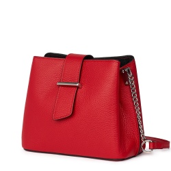 Mini poseta dama din piele Avery rosie - Img 1