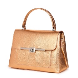 Poseta din piele naturala Sierra bronze - Img 1