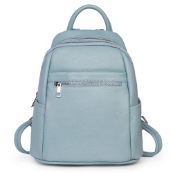 Rucsac dama din piele Jonathan bleu - Img 2
