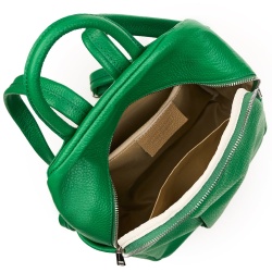 Rucsac din piele naturala Angelo verde - Img 3