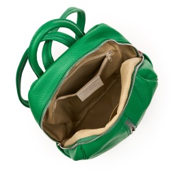 Rucsac din piele naturala Silvio verde - Img 3