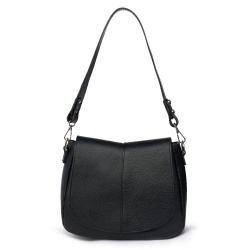 Geanta din piele naturala Roberta neagra - Img 4