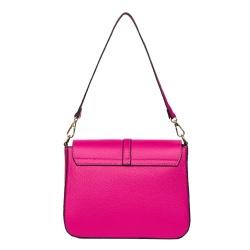 Poseta din piele naturala Aretha fucsia - Img 2