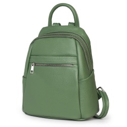 Rucsac dama din piele Jonathan verde menta