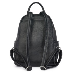 Rucsac din piele naturala Alghero negru - Img 2