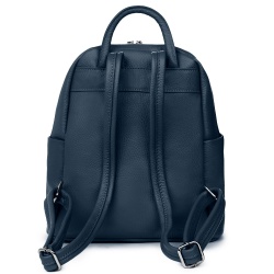 Rucsac din piele naturala Silvio bleumarin - Img 2