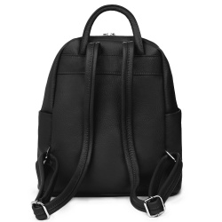 Rucsac din piele naturala Silvio negru - Img 2