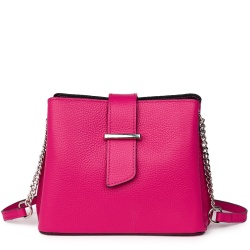 Mini poseta dama din piele Avery fucsia - Img 4