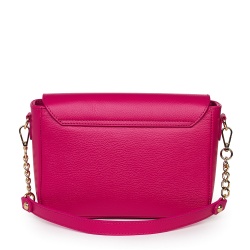 Poseta dama din piele naturala Teona fucsia - Img 3