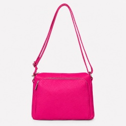 Poseta dama din piele naturala Vania fucsia - Img 2
