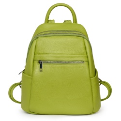 Rucsac dama din piele Jonathan verde deschis - Img 2