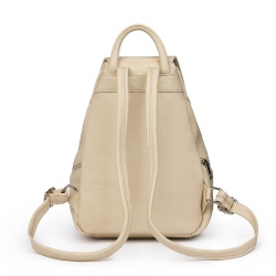 Rucsac din piele naturala Amadeus crem - Img 2