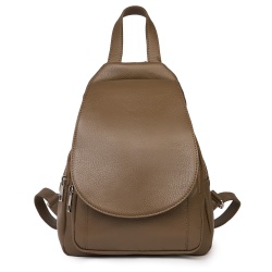 Rucsac din piele naturala Dante bej - Img 2