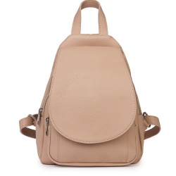 Rucsac din piele naturala Dante roz - Img 2