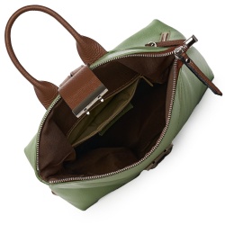 Rucsac din piele naturala Manuel verde fistic - Img 3