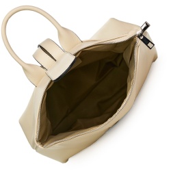 Rucsac din piele naturala Ricardo crem - Img 3