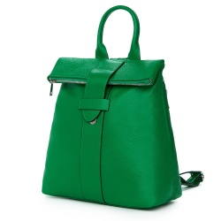 Rucsac din piele naturala Ricardo verde - Img 1