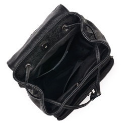 Rucsac piele naturala Jimmy negru - Img 3