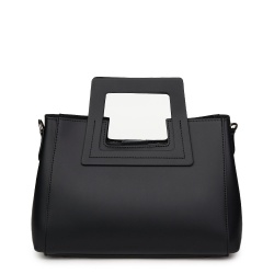 Geanta dama din piele naturala Armina neagra - Img 4