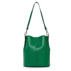 Geanta dama din piele naturala Mimosa verde - Img 2