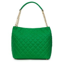 Geanta din piele matlasata Paloma verde - Img 2