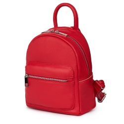 Mini rucsac din piele Rafael rosu - Img 1