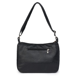 Poseta din piele naturala Amelia neagra - Img 2