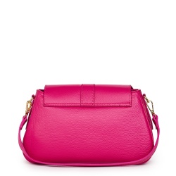 Poseta din piele naturala Valeria fucsia - Img 3