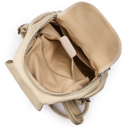 Rucsac din piele naturala Amadeus crem - Img 3