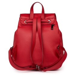 Rucsac piele naturala Jimmy rosu - Img 2